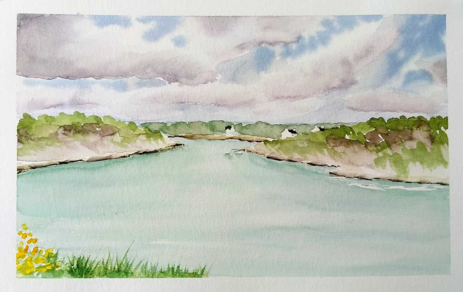 aquarelle paysage