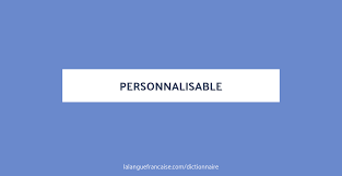 personnalisable